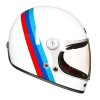 mũ bảo hiểm và Nón bảo hiểm fullface Barock sợi thủy tinh cao cấp B510 (trắng bóng, decal đỏ xanh) 2