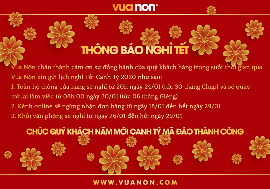 mũ bảo hiểm và Thông báo lịch nghỉ Tết Canh Tý 2020 1